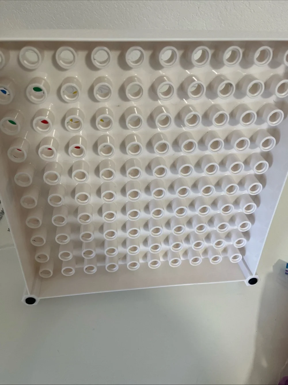 Kids Pegboard Activity Set with Colorful Screws - White